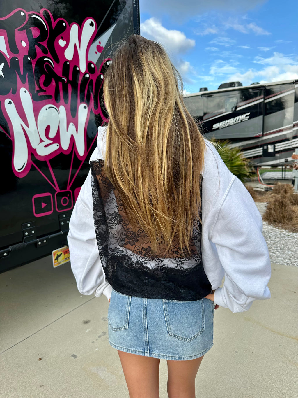 Viral lace hoodie (limited quantity)